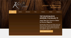 Desktop Screenshot of kentjamessalon.com