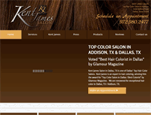 Tablet Screenshot of kentjamessalon.com